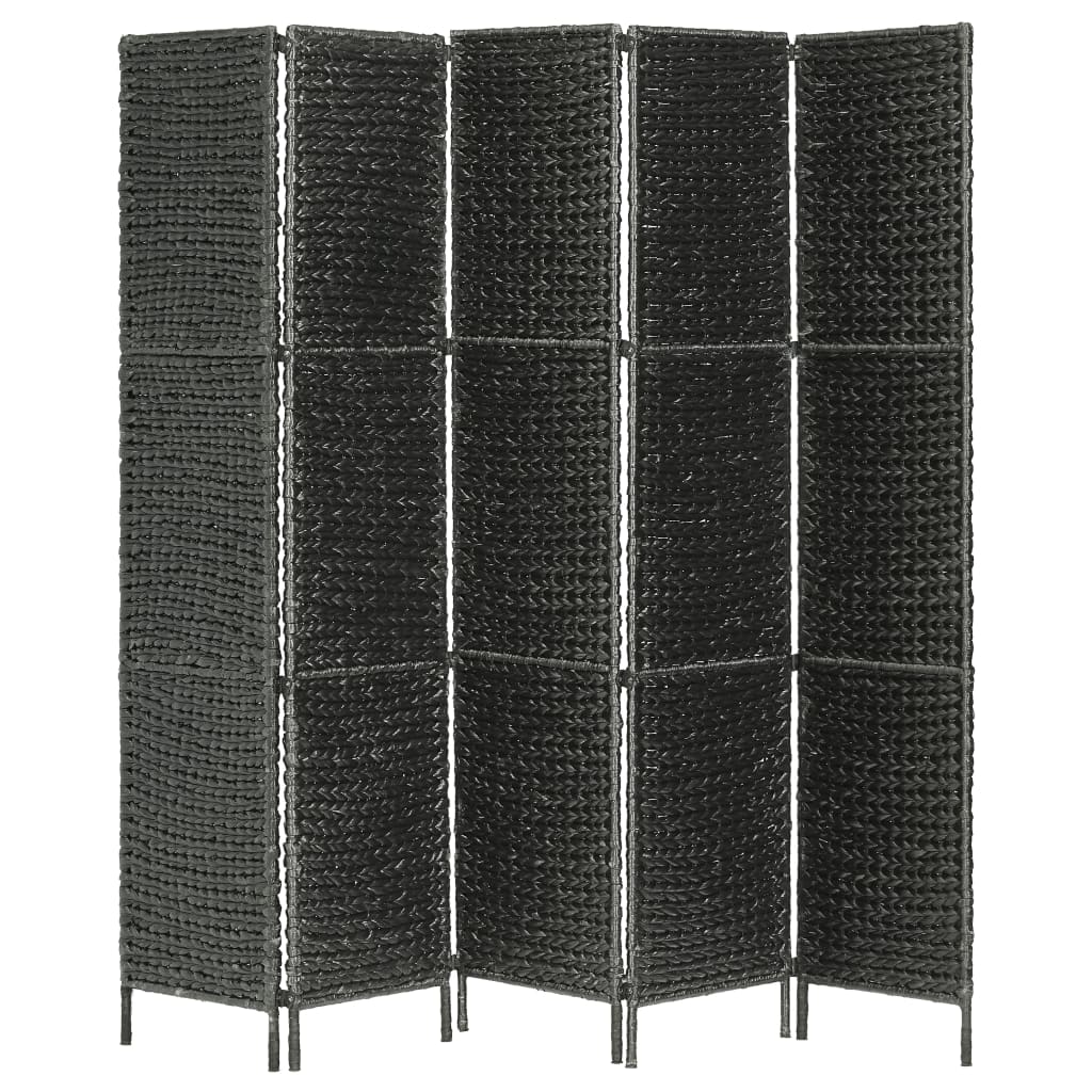 Paravento a 5 Pannelli Nero 193x160 cm in Giacinto d'Acqua | homemem39