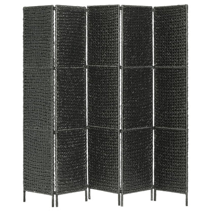 Paravento a 5 Pannelli Nero 193x160 cm in Giacinto d'Acqua | homemem39
