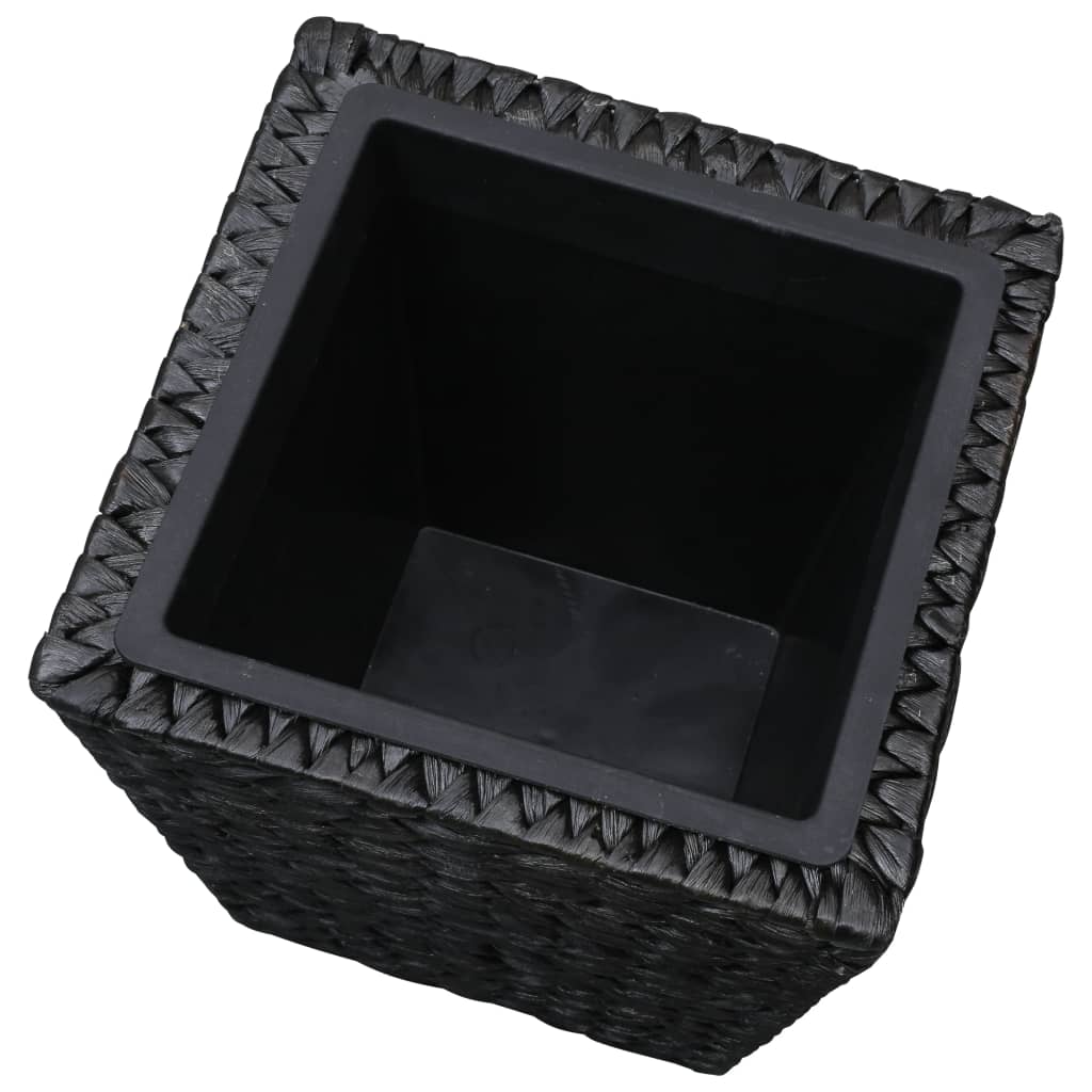 Letti Rialzati 3 pz in Giacinto Intrecciato Nero