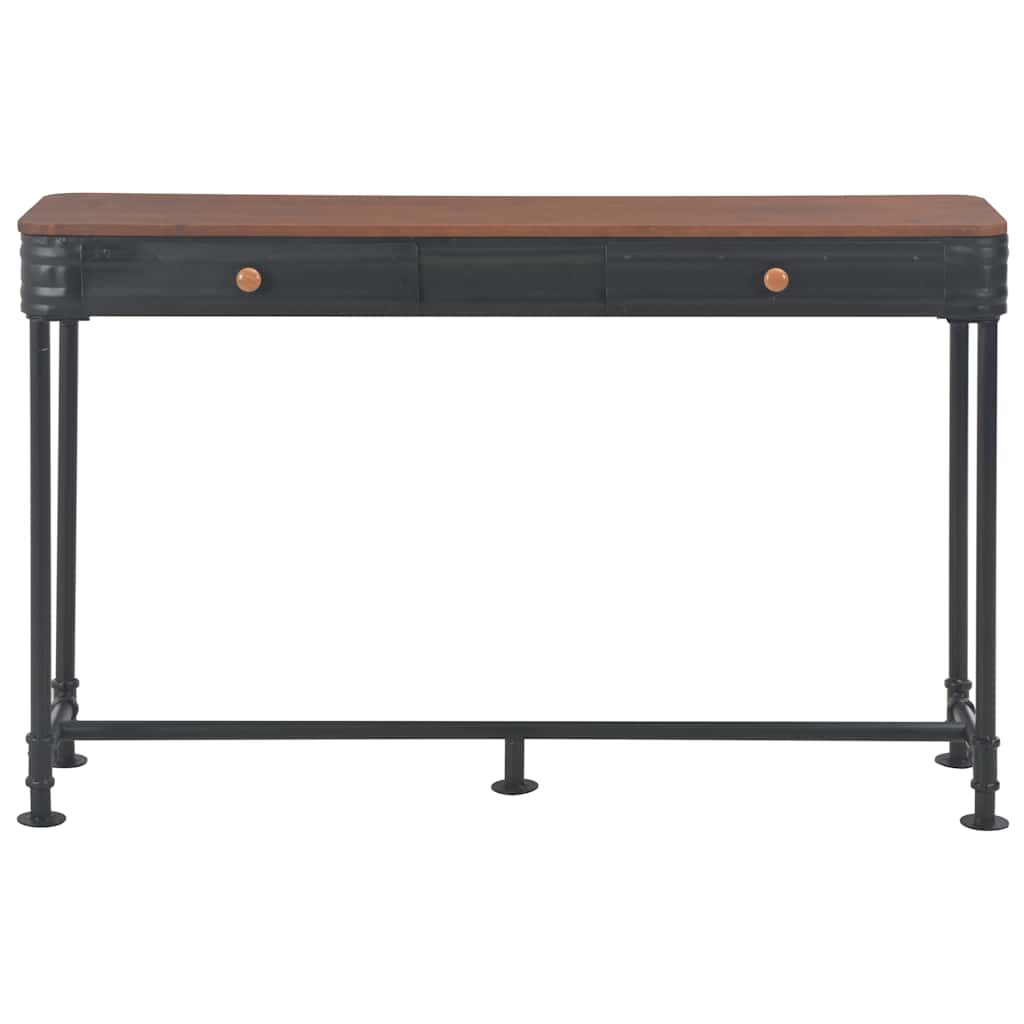 Tavolo Consolle 2 Cassetti 120x30x75 cm in Massello di Abete | homemem39