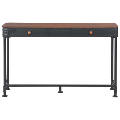 Tavolo Consolle 2 Cassetti 120x30x75 cm in Massello di Abete | homemem39