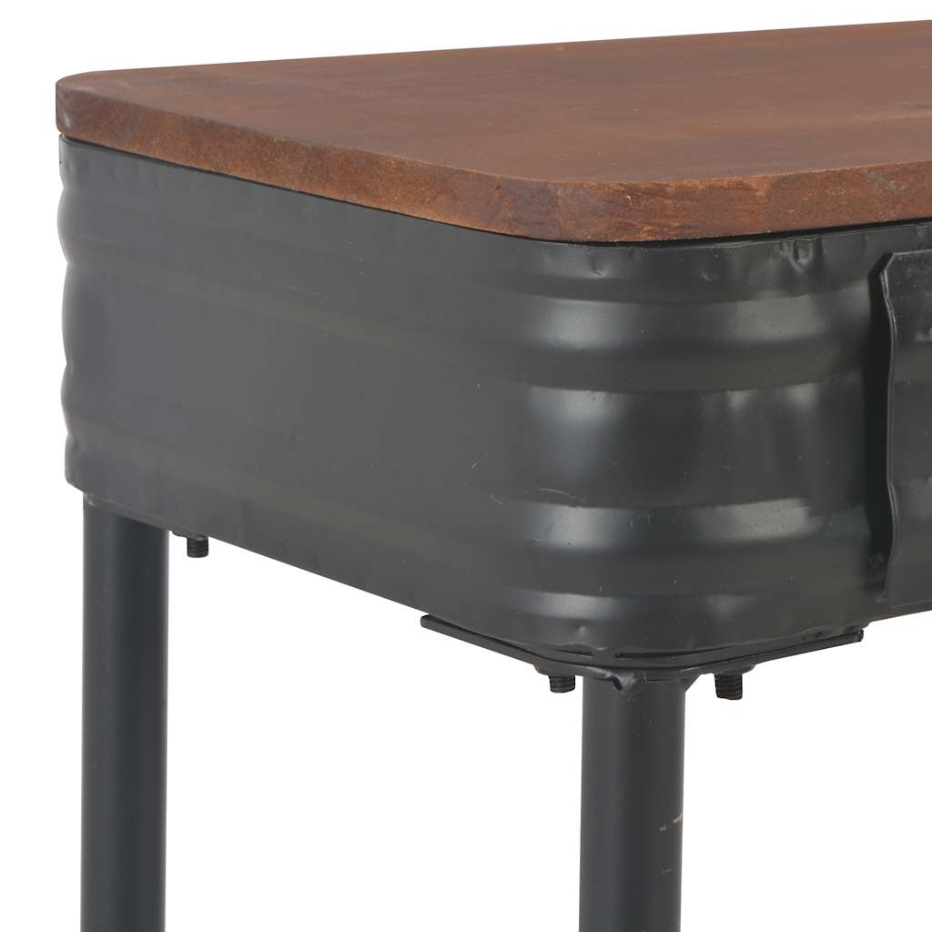Tavolo Consolle 2 Cassetti 120x30x75 cm in Massello di Abete | homemem39