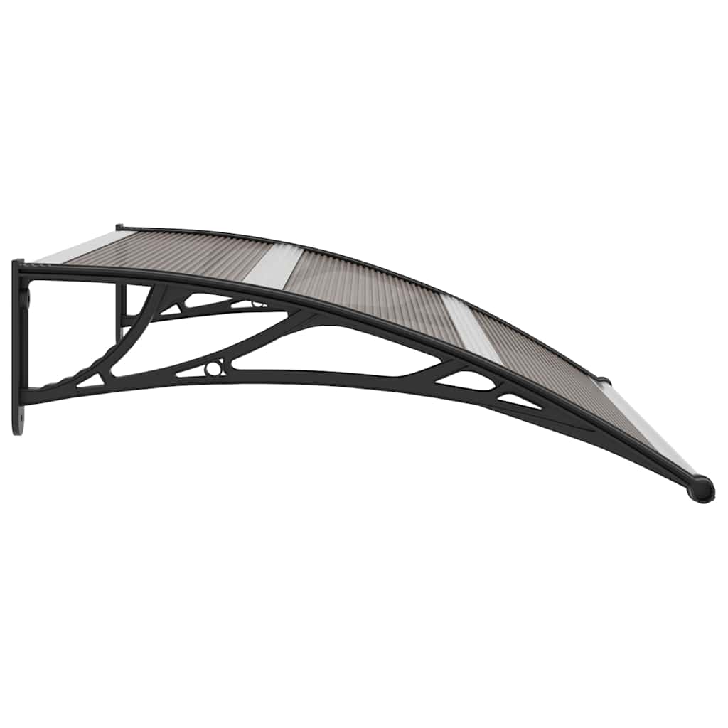 Pensilina per Porta Nera 120x100 cm in PC | homemem39
