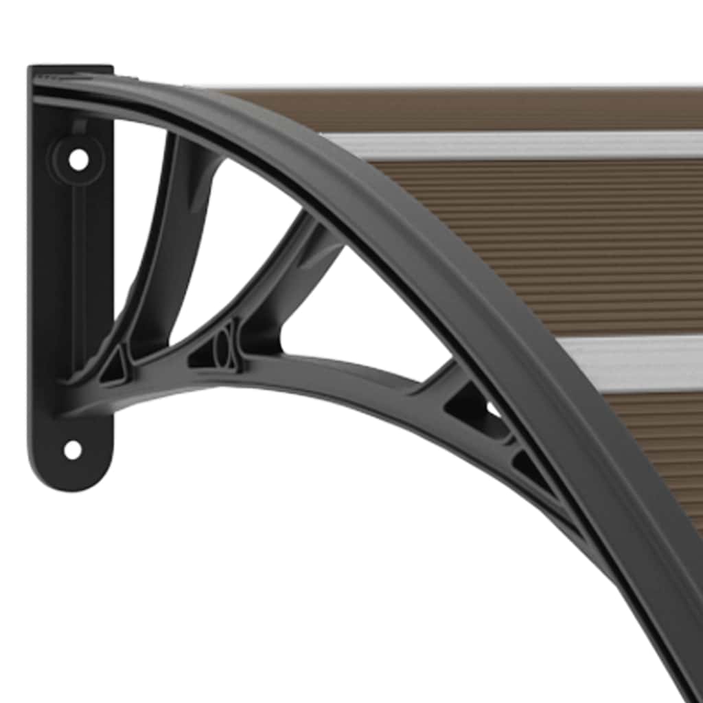 Pensilina per Porta Nera 120x100 cm in PC | homemem39