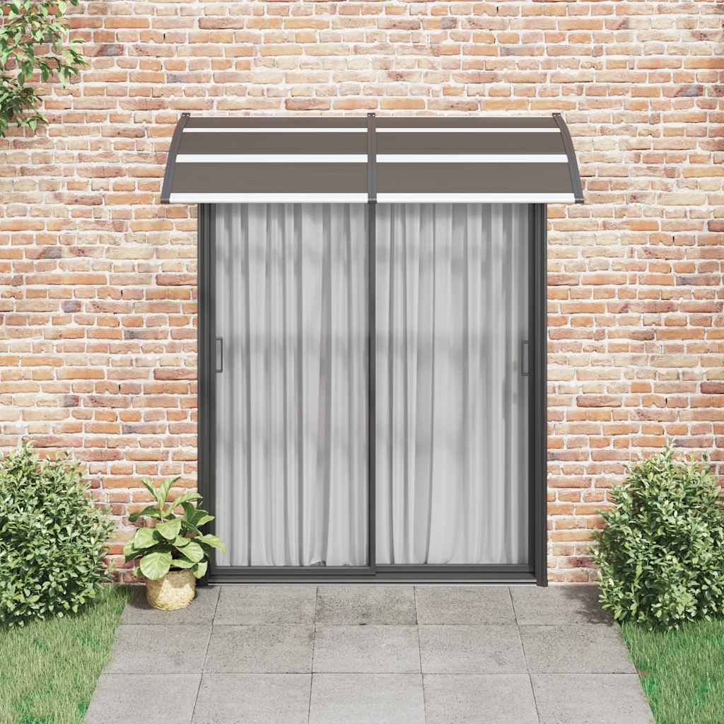 Pensilina per Porta Nera 200x100 cm in PC | homemem39