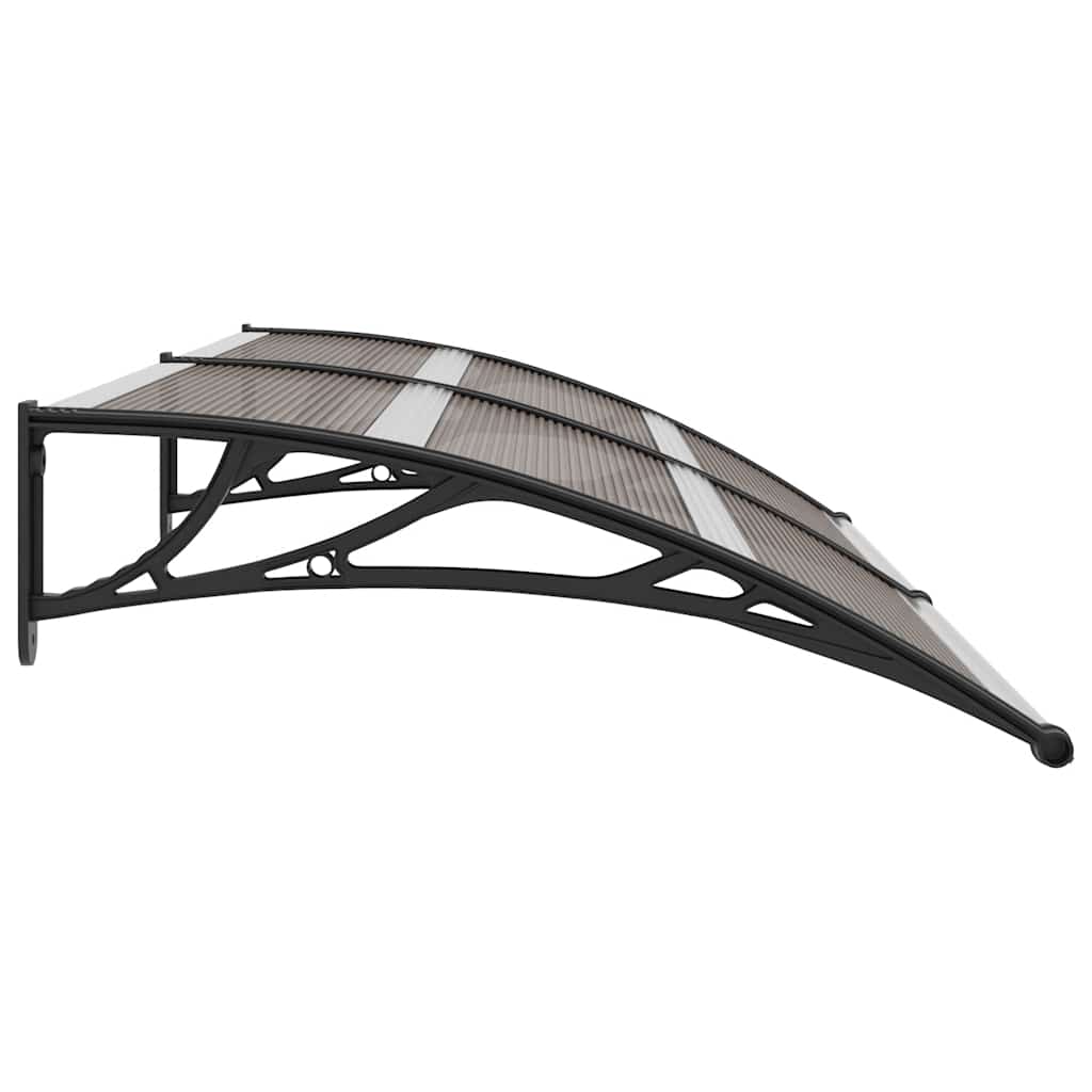 Pensilina per Porta Nera 200x100 cm in PC | homemem39