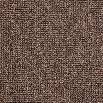 Tappetini per scale 15 pz 56x17x3 cm Marrone caffè Semicircolari