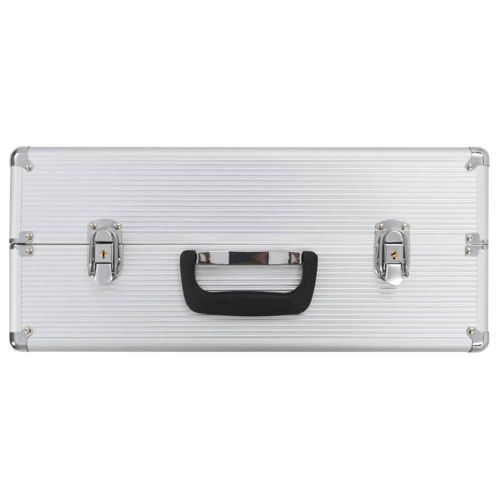 Valigetta per Attrezzi 47x36x20 cm Argento in Alluminio | homemem39