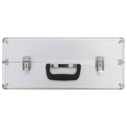 Valigetta per Attrezzi 47x36x20 cm Argento in Alluminio | homemem39