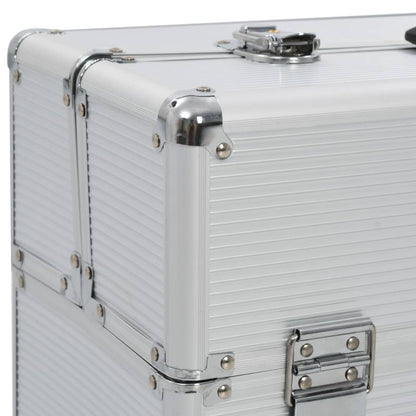 Valigetta per Attrezzi 47x36x20 cm Argento in Alluminio | homemem39