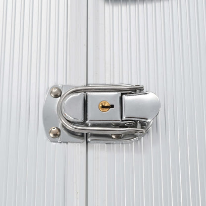 Valigetta per Attrezzi 47x36x20 cm Argento in Alluminio | homemem39