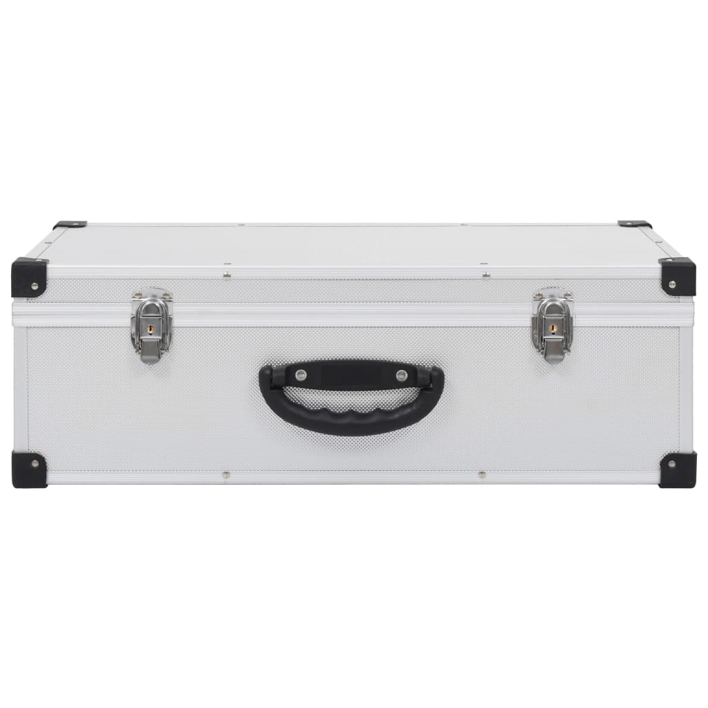 Custodia CD per 80 CD in Alluminio ABS Argento | homemem39
