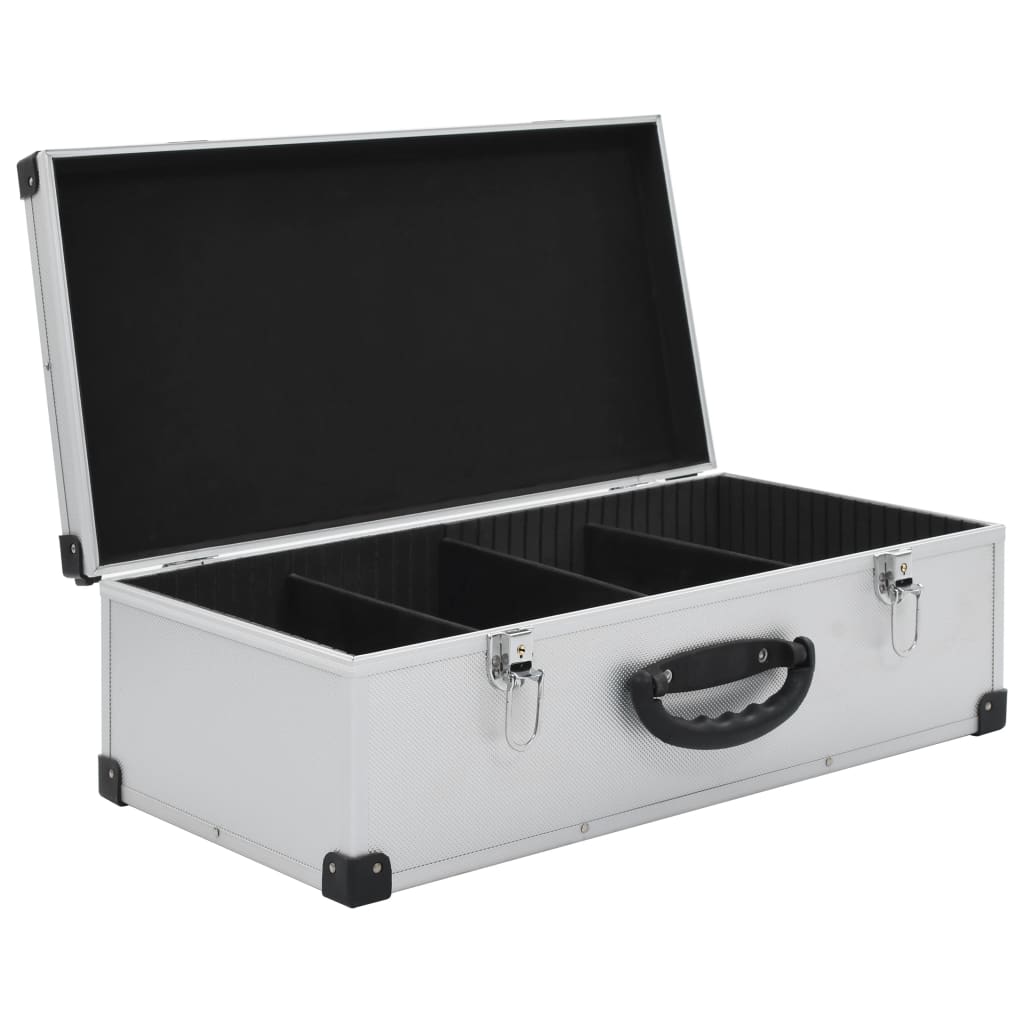 Custodia CD per 80 CD in Alluminio ABS Argento | homemem39