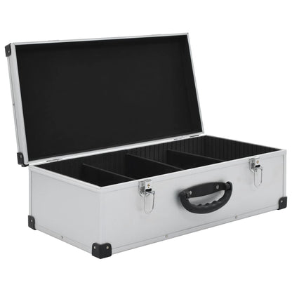 Custodia CD per 80 CD in Alluminio ABS Argento | homemem39
