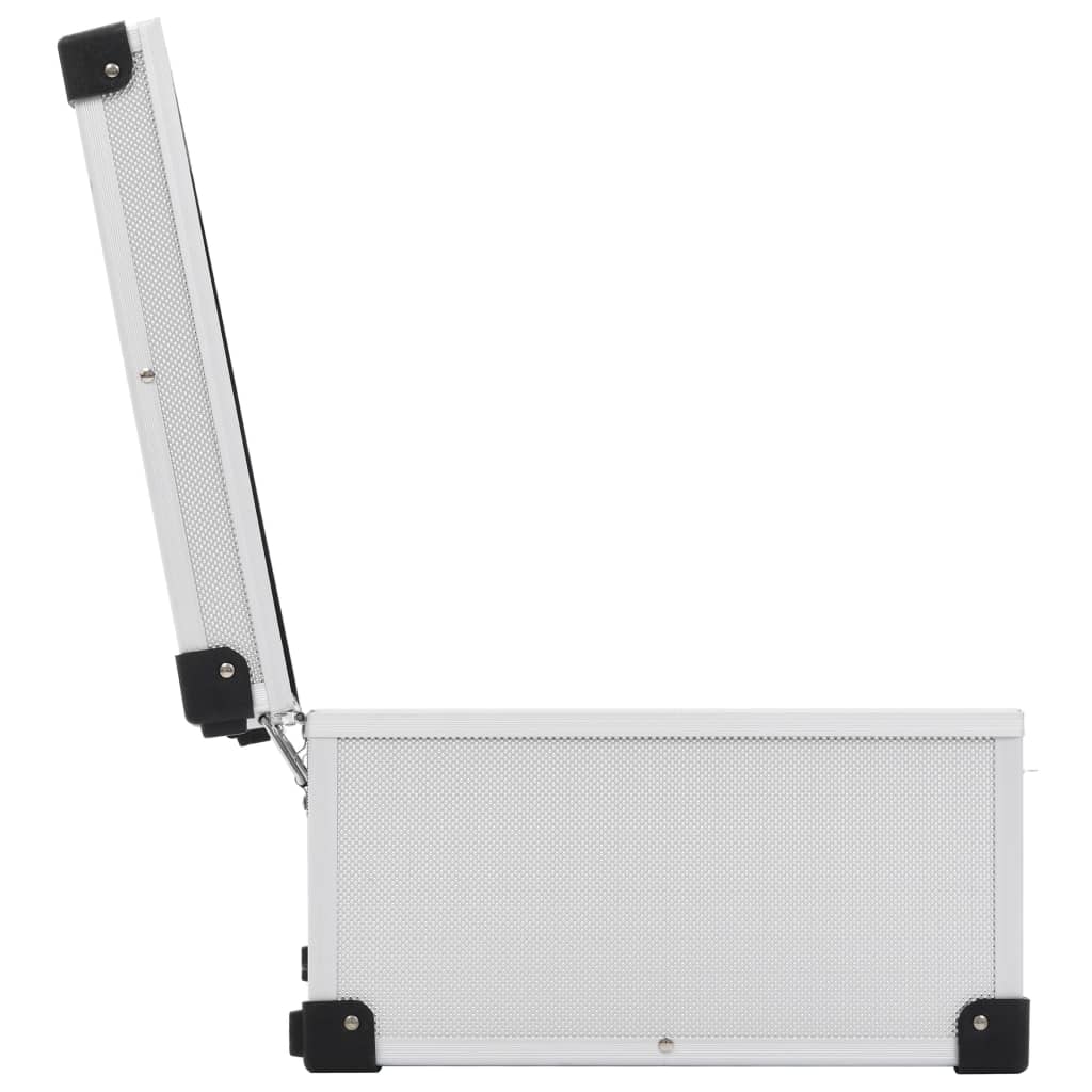 Custodia CD per 80 CD in Alluminio ABS Argento - homemem39