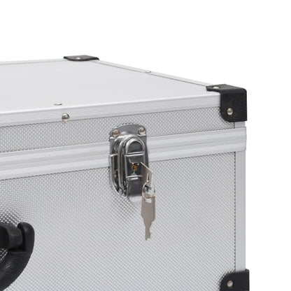 Custodia CD per 80 CD in Alluminio ABS Argento - homemem39