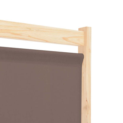Divisorio a 5 Pannelli Marrone 200x170x4 cm in Tessuto | homemem39