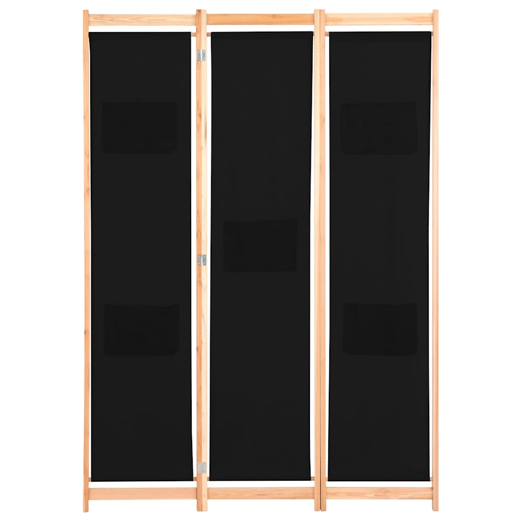 Divisorio a 3 Pannelli 120x170x4 cm in Tessuto