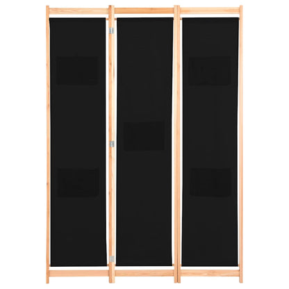 Divisorio a 3 Pannelli 120x170x4 cm in Tessuto