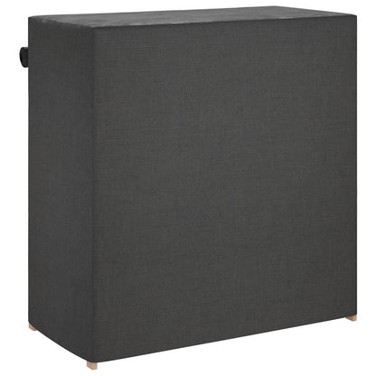 Scarpiera con Rivestimento Grigia 79x40x80 cm in Tessuto