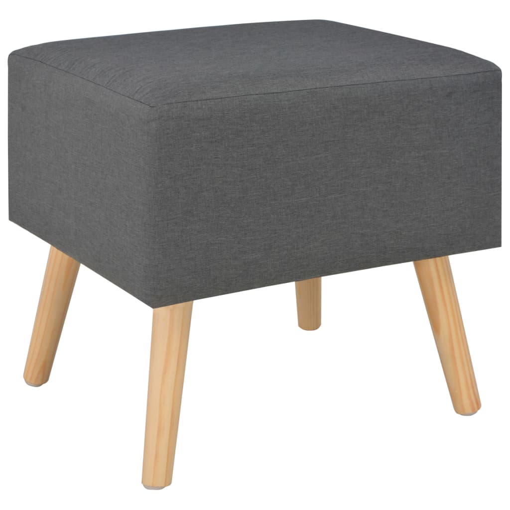 Comodino Grigio Scuro 40x35x40 cm in Tessuto | homemem39