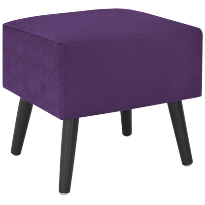 Comodino Viola Scuro 40x35x40 cm in Velluto | homemem39