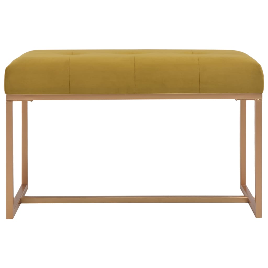 Panca 80 cm in Velluto Senape | homemem39