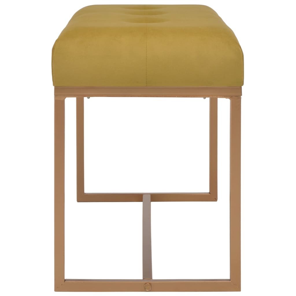 Panca 80 cm in Velluto Senape | homemem39