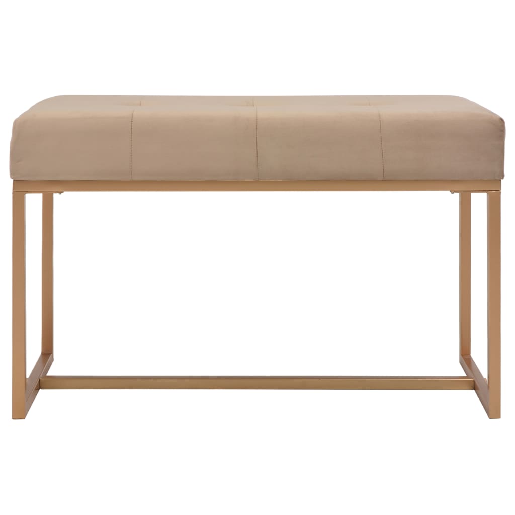 Panca 80 cm in Velluto Beige - homemem39
