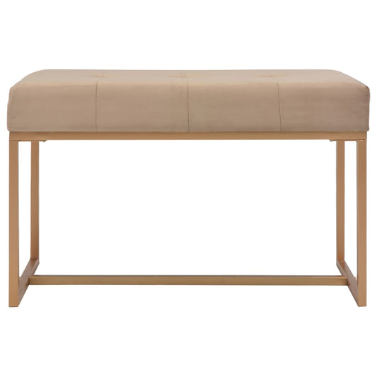 Panca 80 cm in Velluto Beige - homemem39