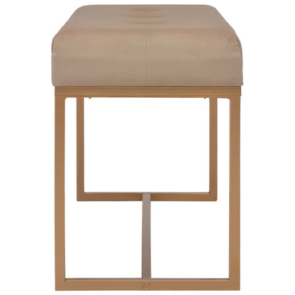 Panca 80 cm in Velluto Beige - homemem39