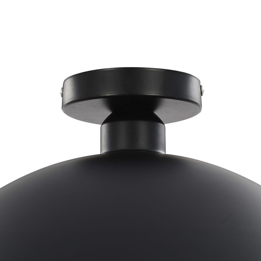 Lampadari 2 pz Nero e Oro Semi-Sferici E27 - homemem39