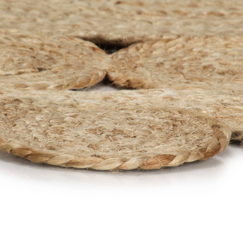 Tappeto Lavorato a Mano in Juta Intrecciata 120 cm - homemem39