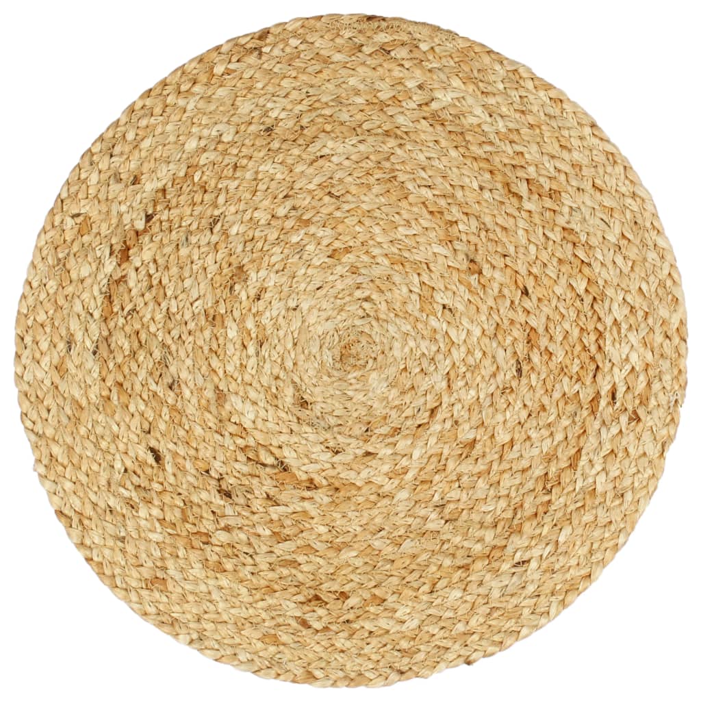 Tovagliette 6 pz Naturale Neutro 38 cm Rotonde in Juta | homemem39