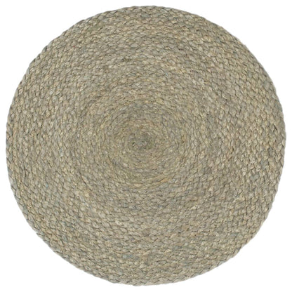 Tovagliette 6 pz Grigio Neutro 38 cm Rotonde in Juta | homemem39