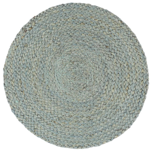 Tovagliette 4 pz Verde Oliva Neutro 38 cm Rotonde in Juta | homemem39