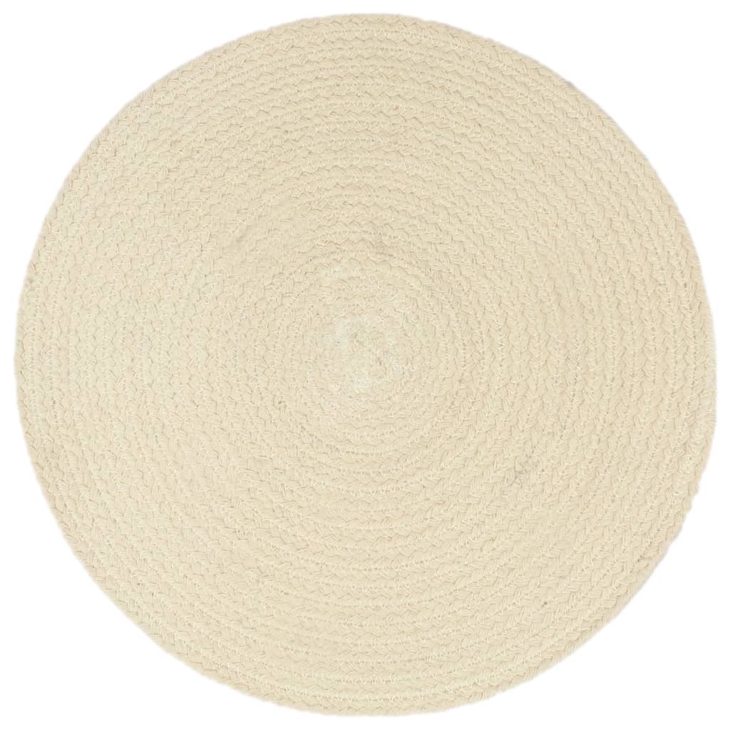 Tovagliette 4 pz Naturale Neutro 38 cm Rotonde in Cotone | homemem39