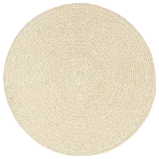 Tovagliette 4 pz Naturale Neutro 38 cm Rotonde in Cotone | homemem39
