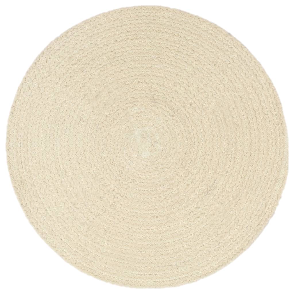 Tovagliette 6 pz Naturale Neutro 38 cm Rotonde in Cotone | homemem39