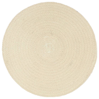 Tovagliette 6 pz Naturale Neutro 38 cm Rotonde in Cotone | homemem39