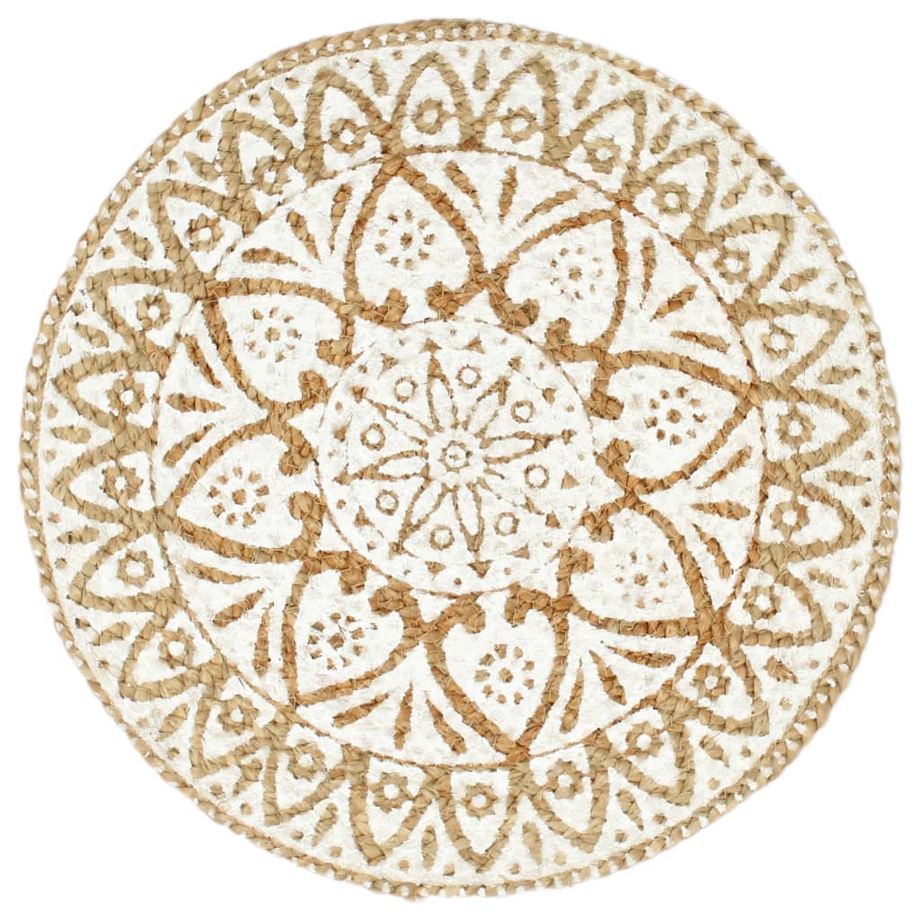 Tovagliette 4 pz Bianche 38cm Rotonde in Juta | homemem39