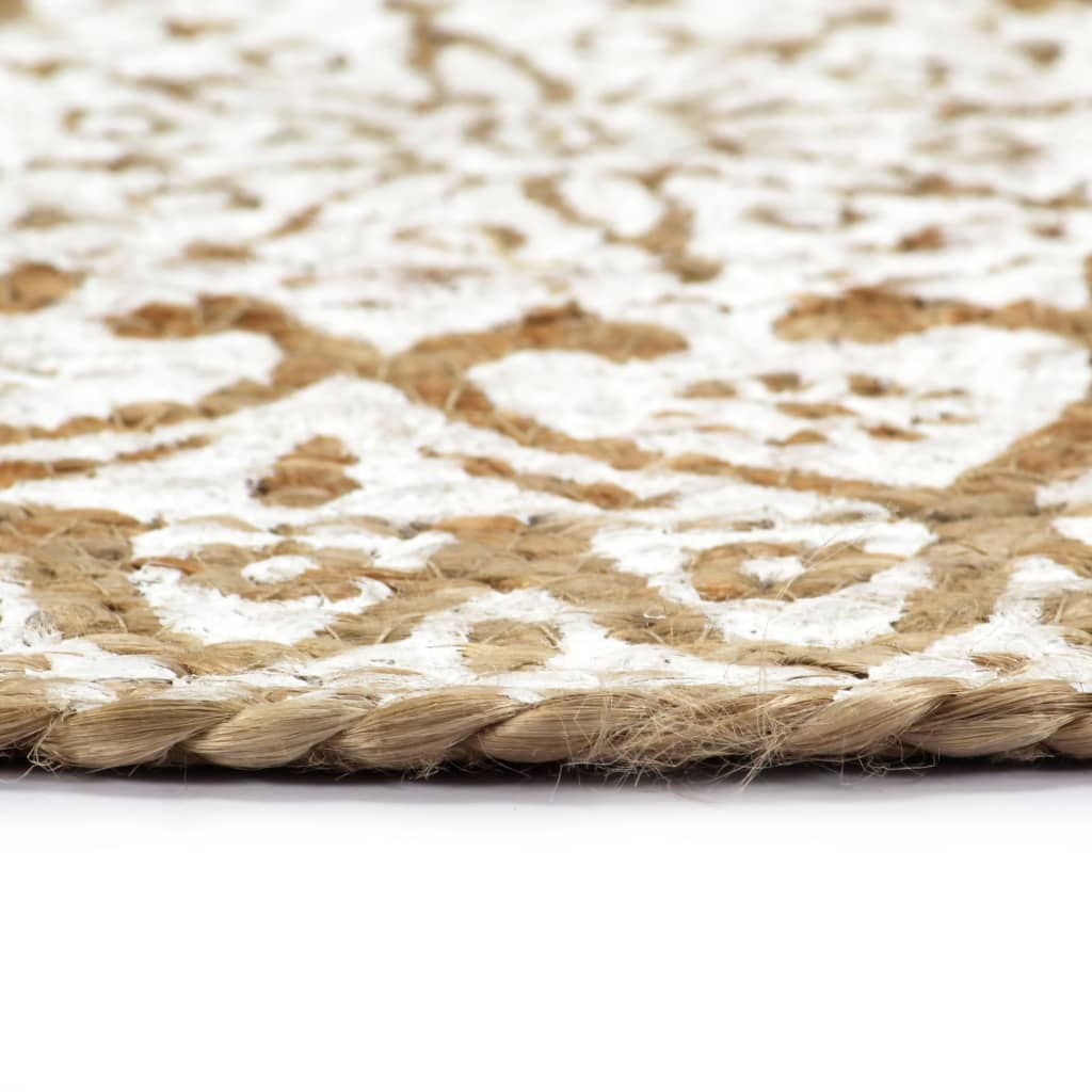 Tovagliette 4 pz Bianche 38cm Rotonde in Juta | homemem39