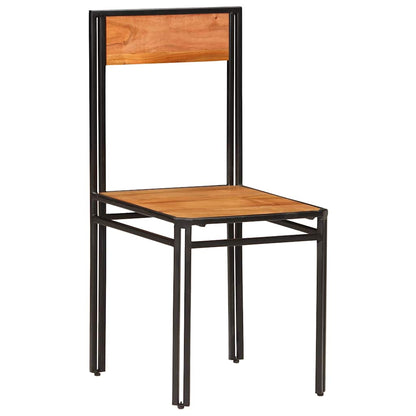 Sedie da Pranzo 6 pz in Legno Massello di Acacia