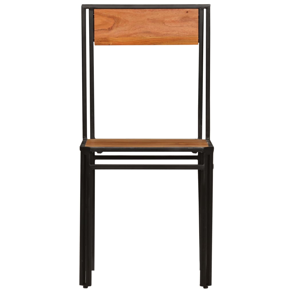 Sedie da Pranzo 6 pz in Legno Massello di Acacia | homemem39