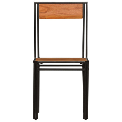Sedie da Pranzo 6 pz in Legno Massello di Acacia | homemem39