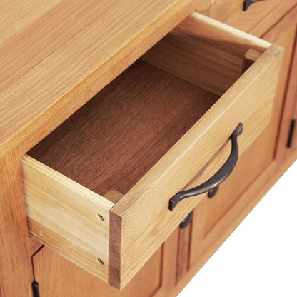 Credenza Marrone 112 x 33.5 x 70 cm Legno di quercia massiccio