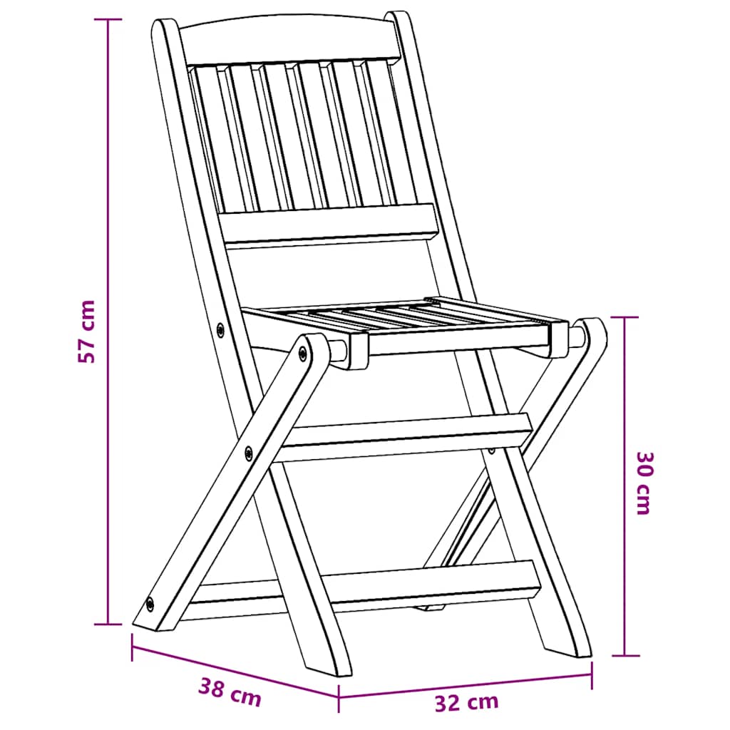 Sedie da Pranzo per Bambini 2 pz in Legno Massello di Eucalipto