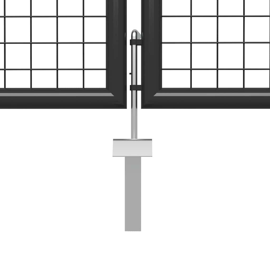 Cancello da Giardino in Acciaio 400x150 cm Antracite | homemem39
