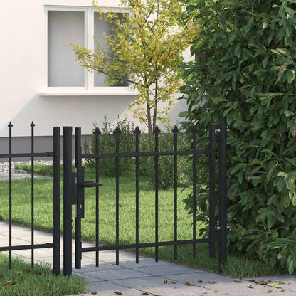 Cancello per recinzione BOXTEL con punta a lancia 100x75 cm | homemem39