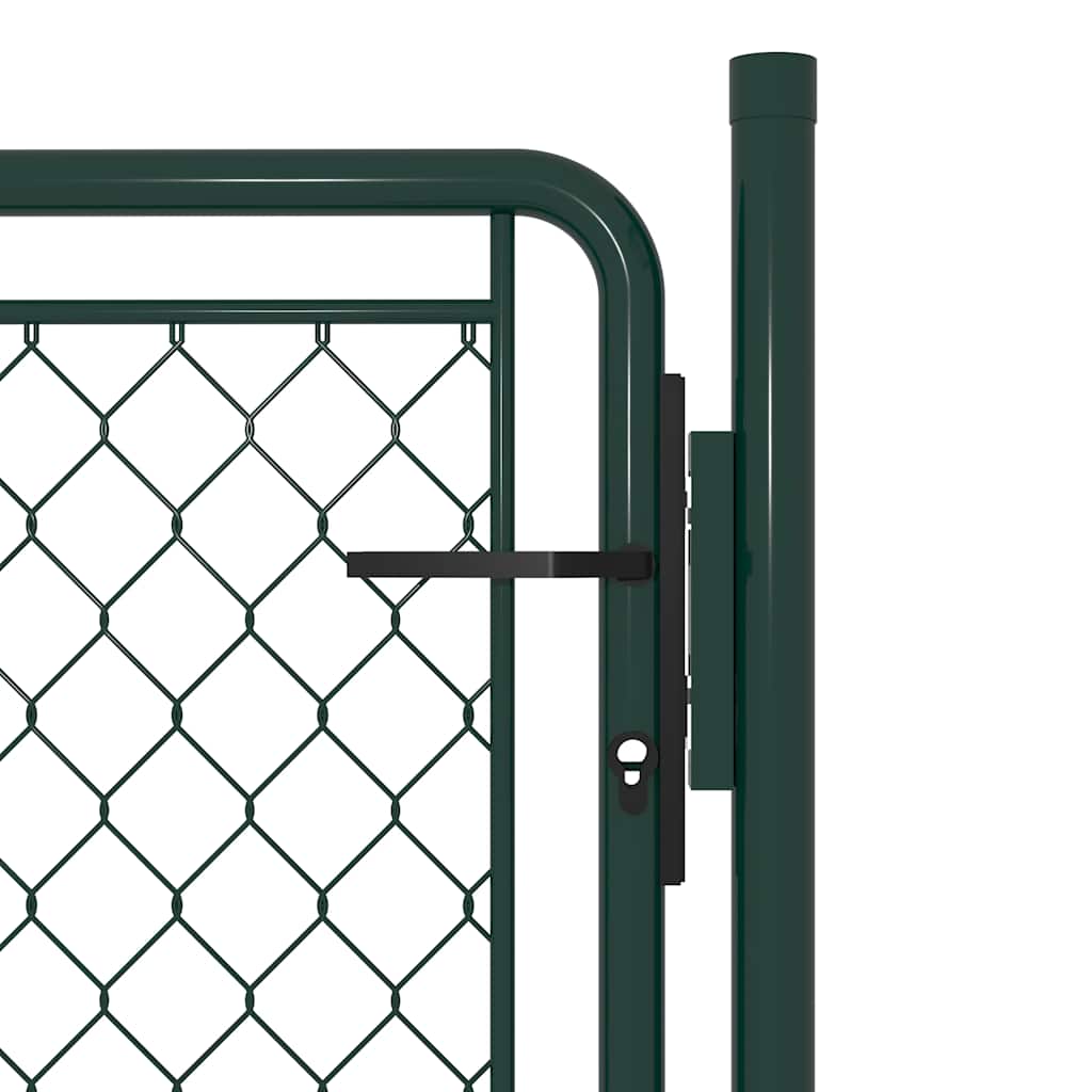 Cancello da Giardino in Acciaio 100x100 cm Verde | homemem39